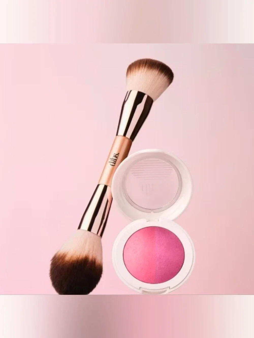 DIBS Beauty Duet Baked Blush Duo- Color: VIP Pink: New In Box